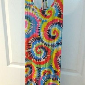 Tie dye maxi dress